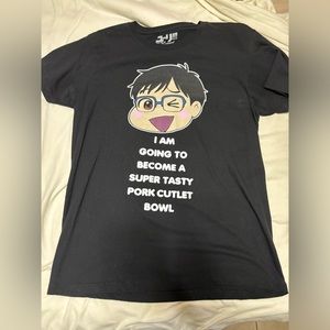 Yuri on ice black shirt